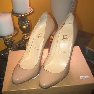 AUTH CHRISTIAN LOUBOUTIN* Elisa 100 Patent Size 39